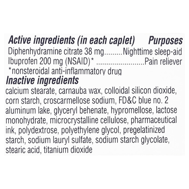 Advil PM Pain Reliever and Nighttime Sleep Aid, Ibuprofen for Pain