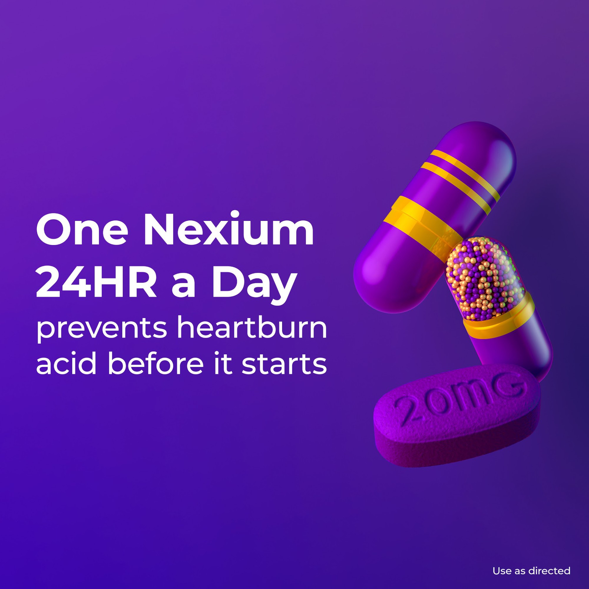24HR Acid Reducer Heartburn Relief Capsules with Esomeprazole