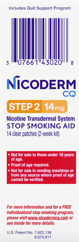 NicoDerm CQ Nicotine Patches to Stop Smoking, Step 2 - 14 Count | Giant  Eagle | Because It Matters | Grocery Store & Pharmacy