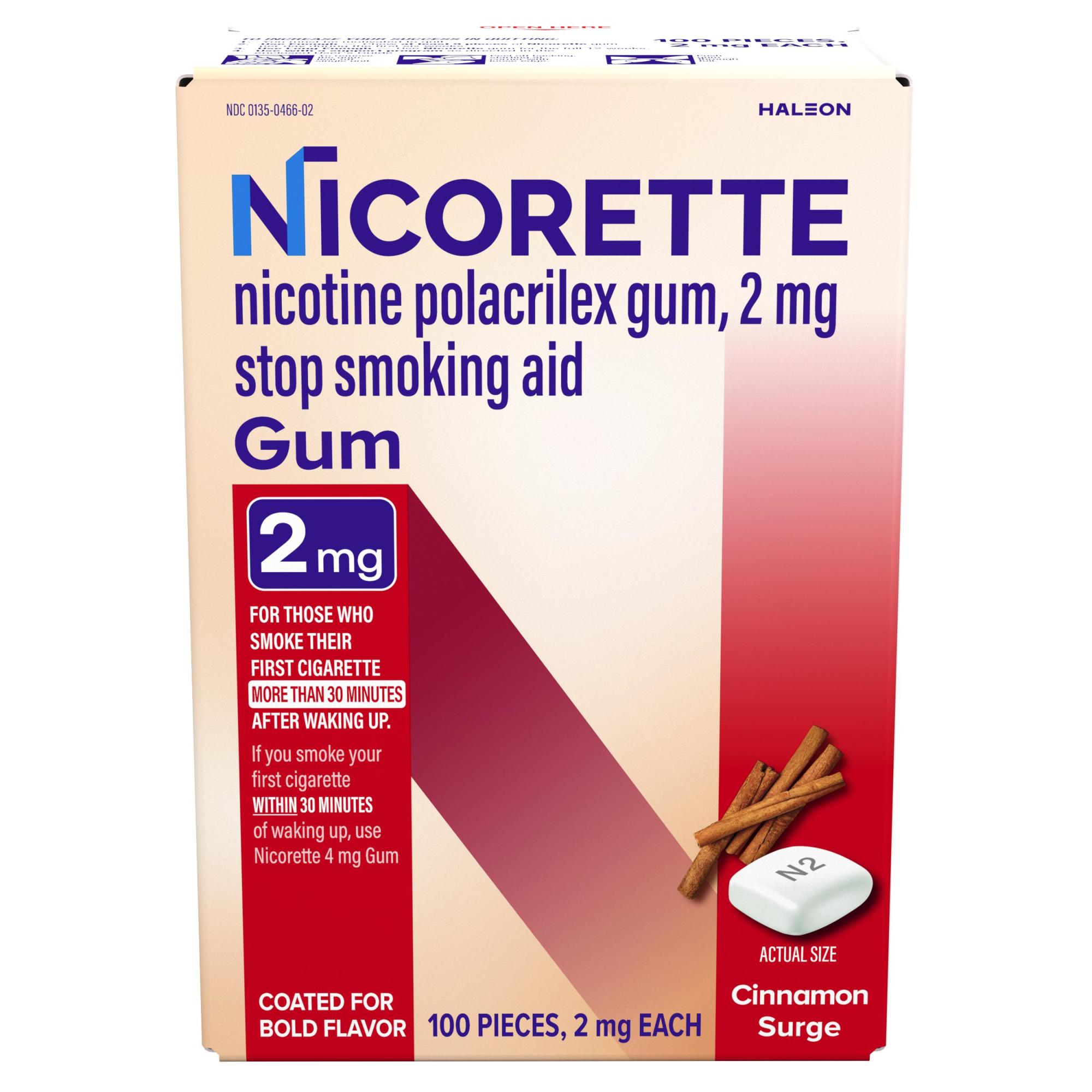 chewing gum while smoking cigarettes Nicotine Gum to Help Stop Smoking 2 mg Cinnamon Surge Flavor | Giant Eagle  | Because It Matters