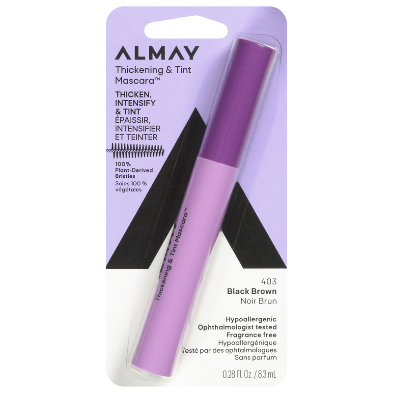 Almay One Coat Mascara, Farbe Black Brown – Volumen, Länge & Pflege In Einer Formel, Für Empfindliche Augen