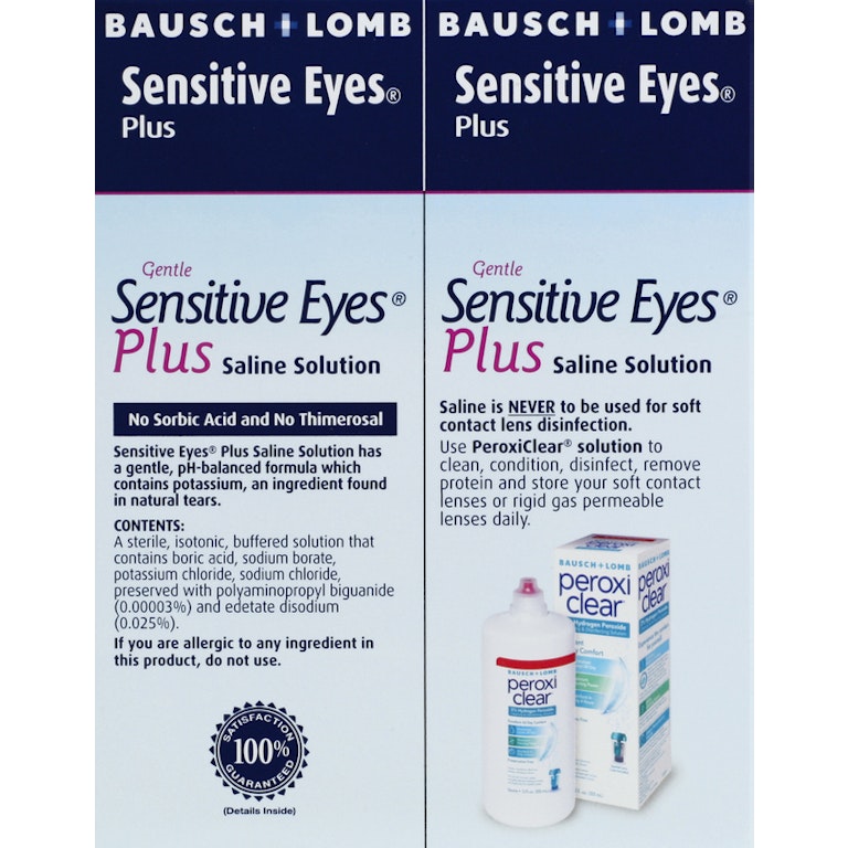Sensitive Eyes Saline Solution from Bausch Lomb, for Soft