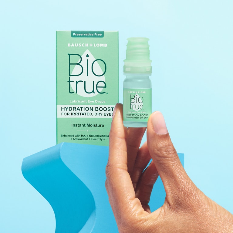 Biotrue Hydration Boost Eye Drops Multi-Dose for Irritated and Dry Eyes from Bausch + Lomb, Preservative Free, pH Balanced, Naturally Inspired 0.33 FL OZ (10 mL | Giant Eagle | Because It Biotrue Hydration Boost Eye Drops Multi-Dose for Irritated and Dry Eyes from Bausch + Lomb, Preservative Free, pH Balanced, Naturally Inspired 0.33 FL OZ (10 mL | Giant Eagle | Because It