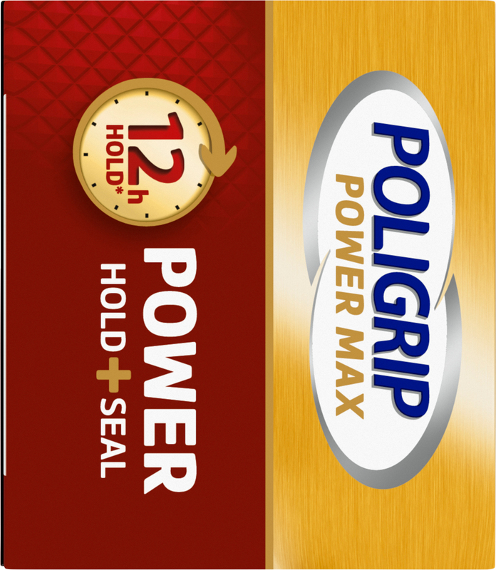 Poligrip Power Max Power Hold + Seal Denture Cream, Flavor Free