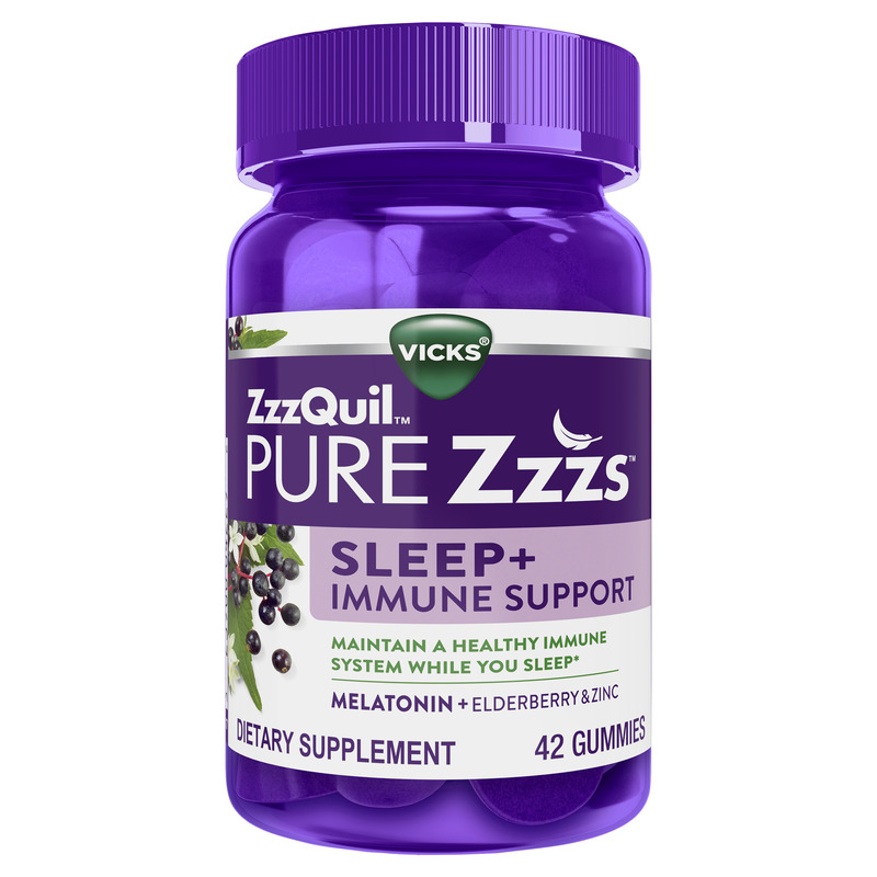 Vicks PURE Zzzs Sleep + Immune Support, Melatonin Sleep Aid