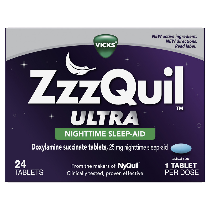 Vicks ZzzQuil LiquiCap Sleep Aid, Diphenhydramine 25mg HCl, 24