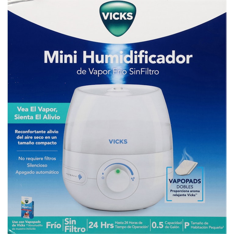 Vicks Humidifier, Cool Mist, FilterFree, Mini, Small Room Size | Giant Eagle | Because It Matters | Grocery Store & Pharmacy Vicks Humidifier, Cool Mist, FilterFree, Mini, Small Room Size | Giant Eagle | Because It Matters | Grocery Store & Pharmacy