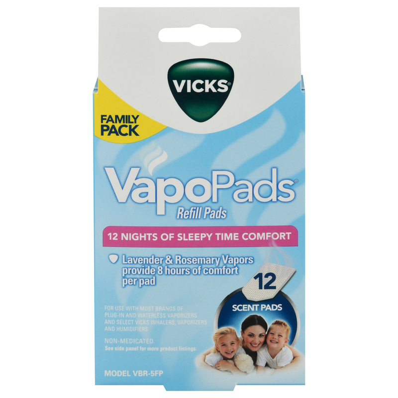 Vicks Scent Pads, Lavender & Rosemary, Refills, Family Pack