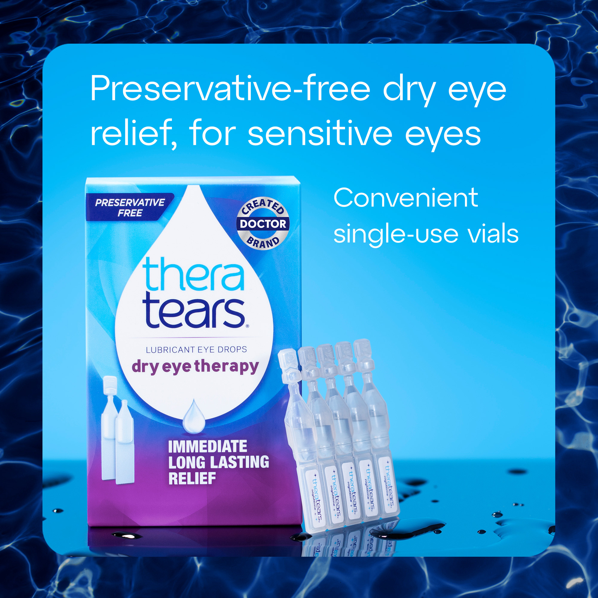 TheraTears Preservative-Free Lubricating Eye Drops for Dry Eyes