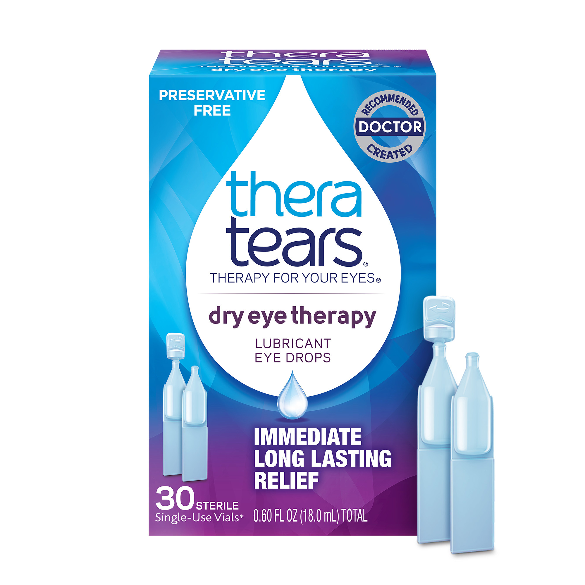 TheraTears Preservative-Free Lubricating Eye Drops for Dry Eyes