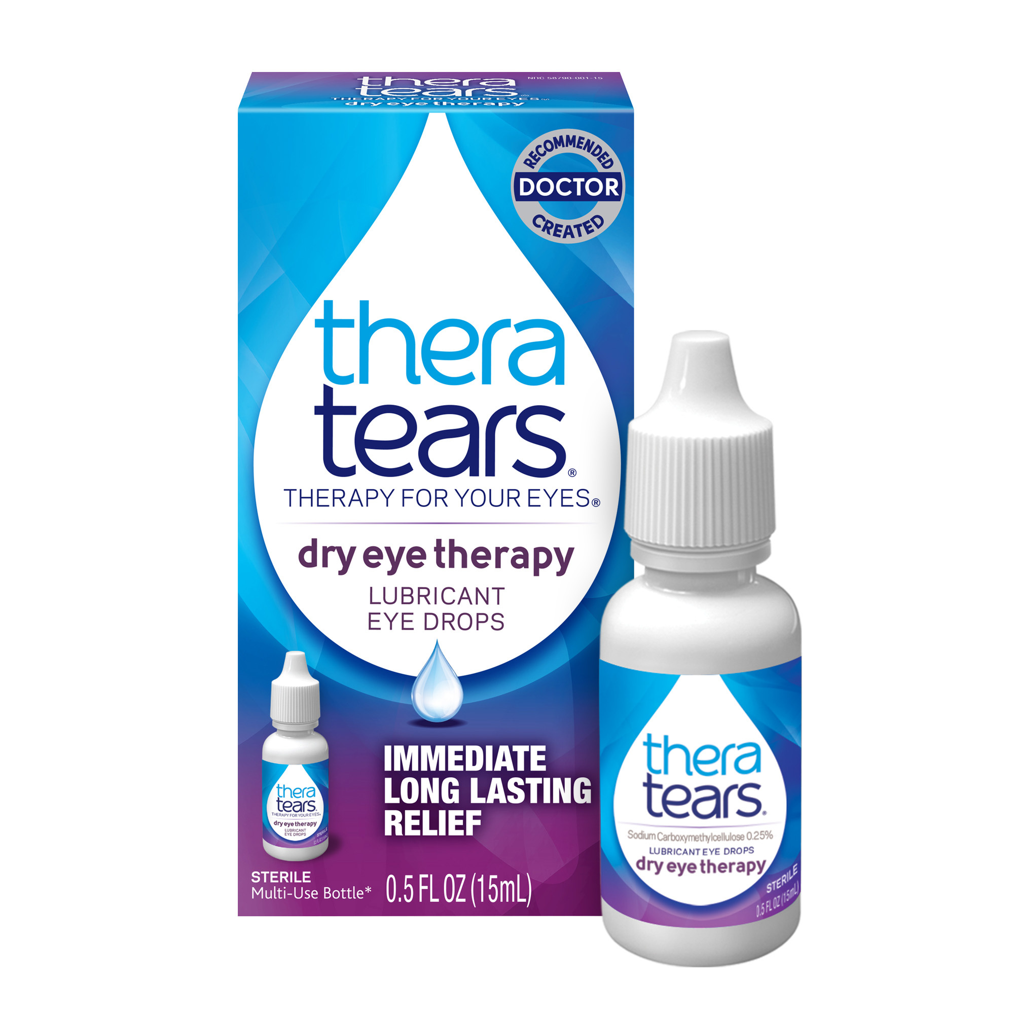 TheraTears Dry Eye Therapy, Lubricating Eye Drops for Dry Eyes