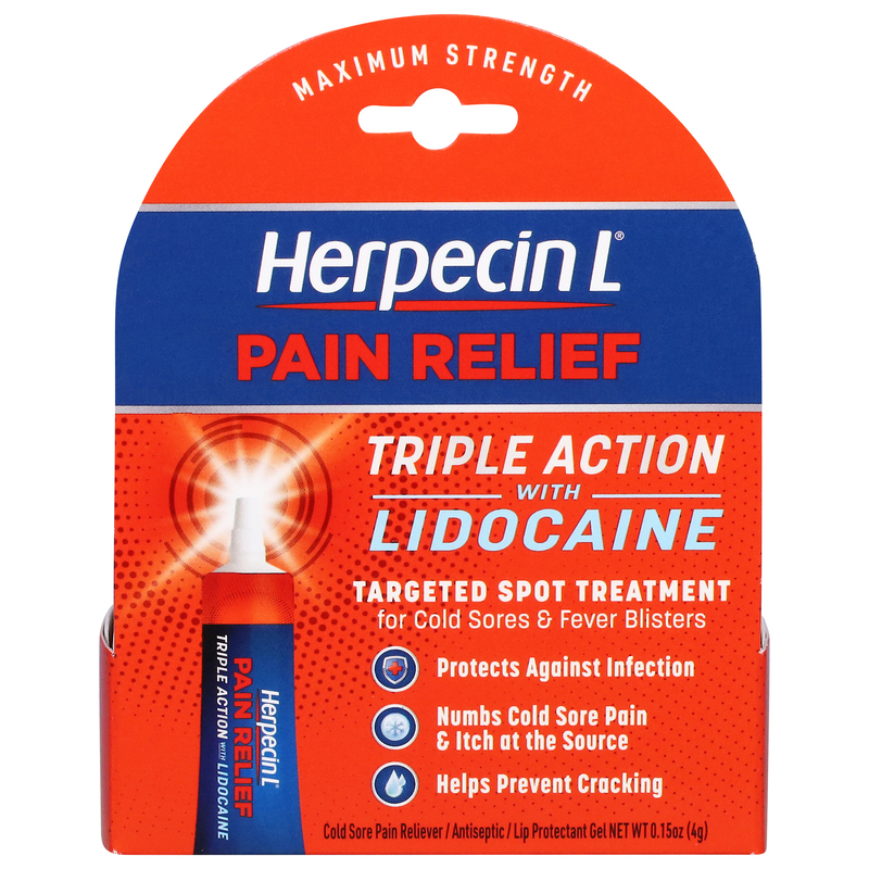 Herpecin L Pain Relief, Triple Action with Lidocaine | Giant Eagle