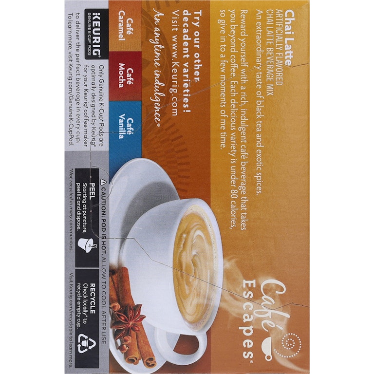 Keurig Café Escapes - Chai Latte | Giant Eagle | Because It Keurig Café Escapes - Chai Latte | Giant Eagle | Because It
