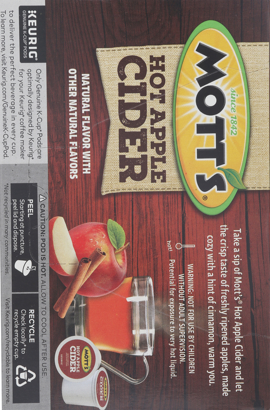 Mott's Cider, Hot Apple, K-Cup Pods | Giant Eagle | Because It