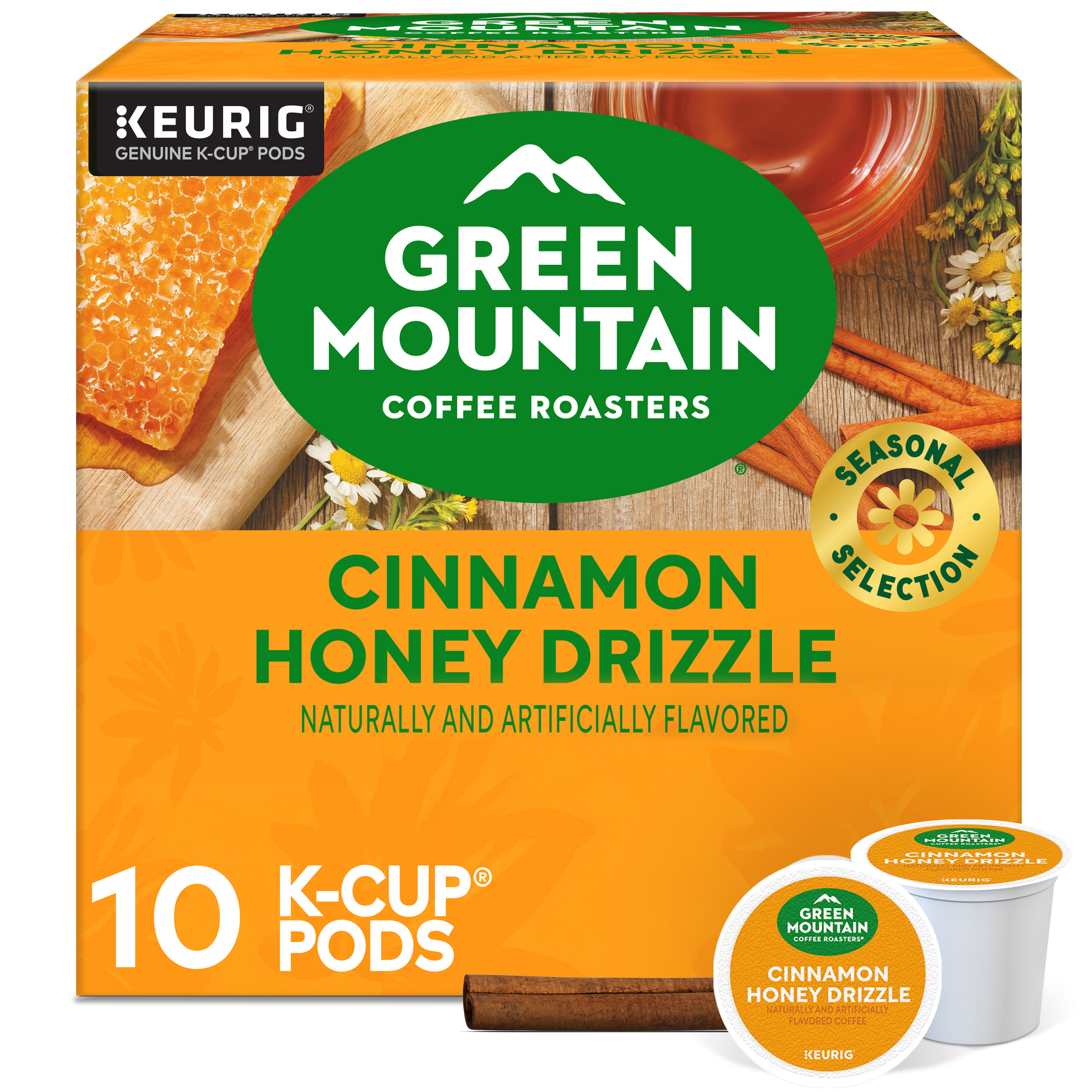 Green Mountain Coffee Roasters Cinnamon Honey Drizzle Flavored