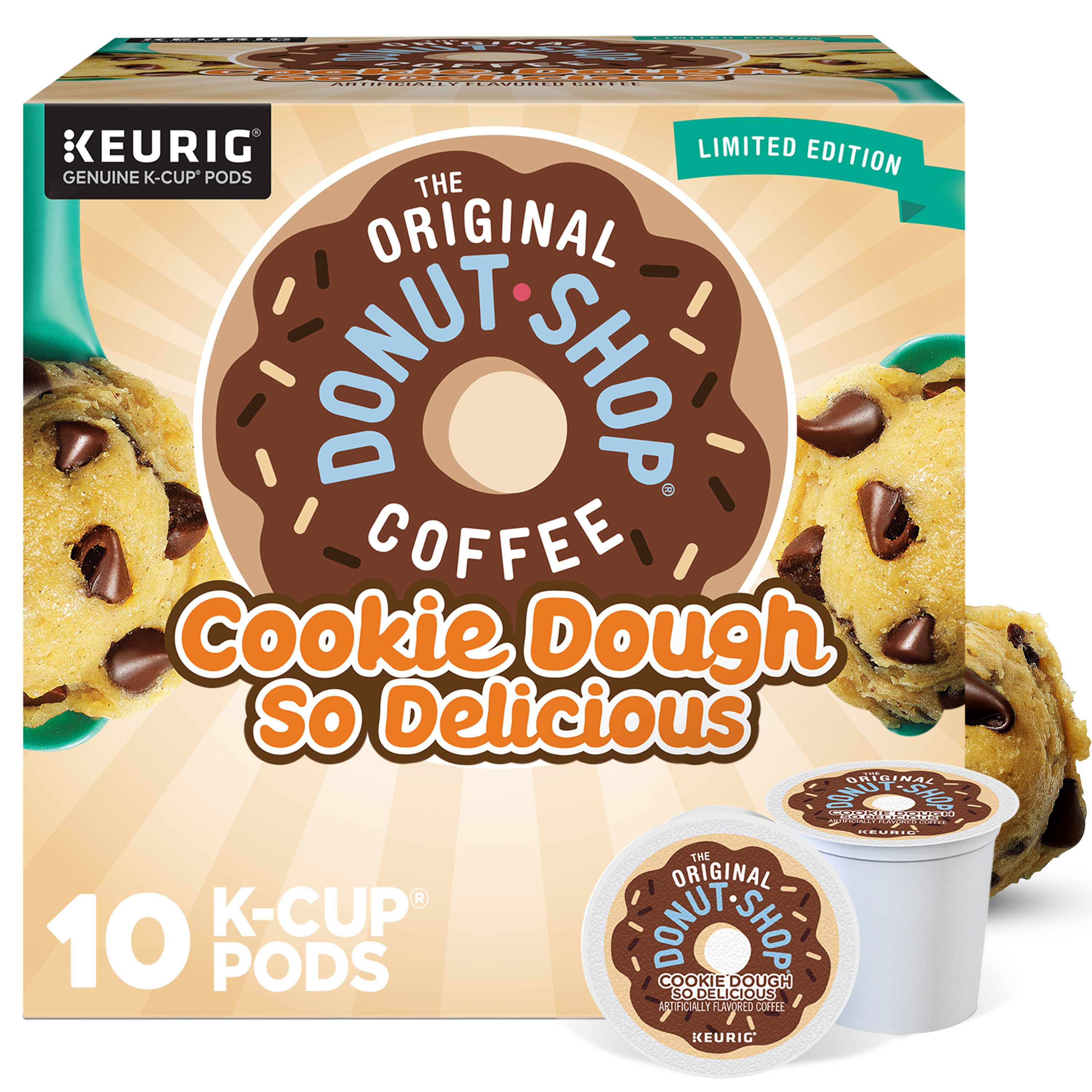 The Original Donut Shop Cookie Dough So Delicious, Keurig Single