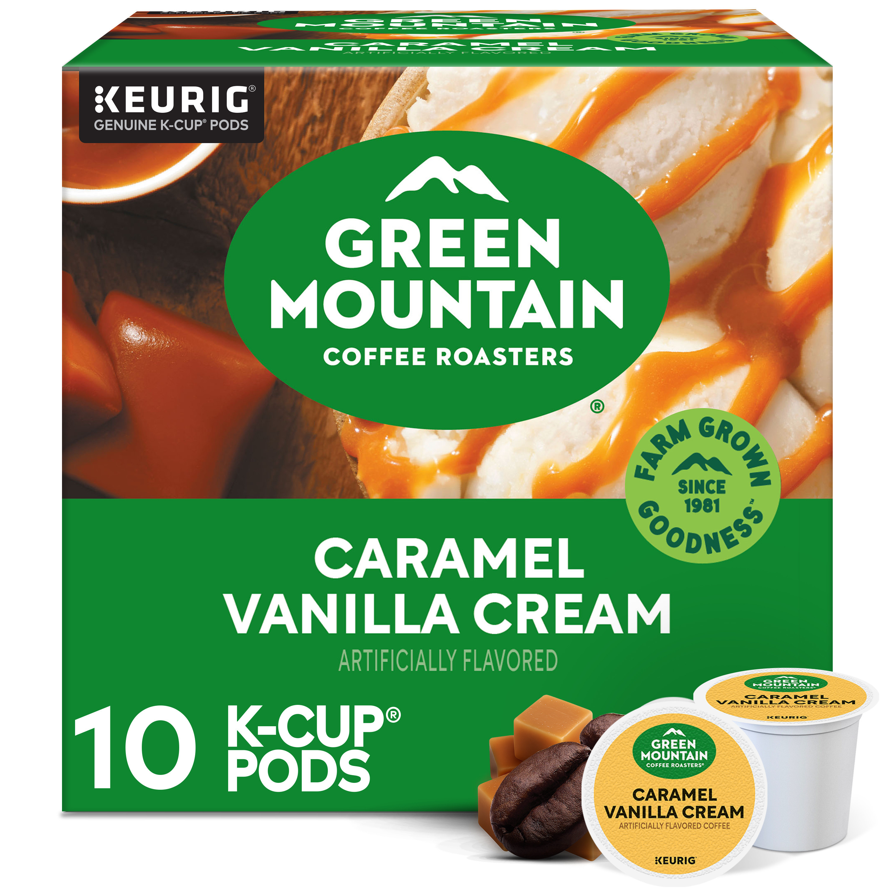 Green Mountain Coffee Roasters Caramel Vanilla Cream Keurig Single