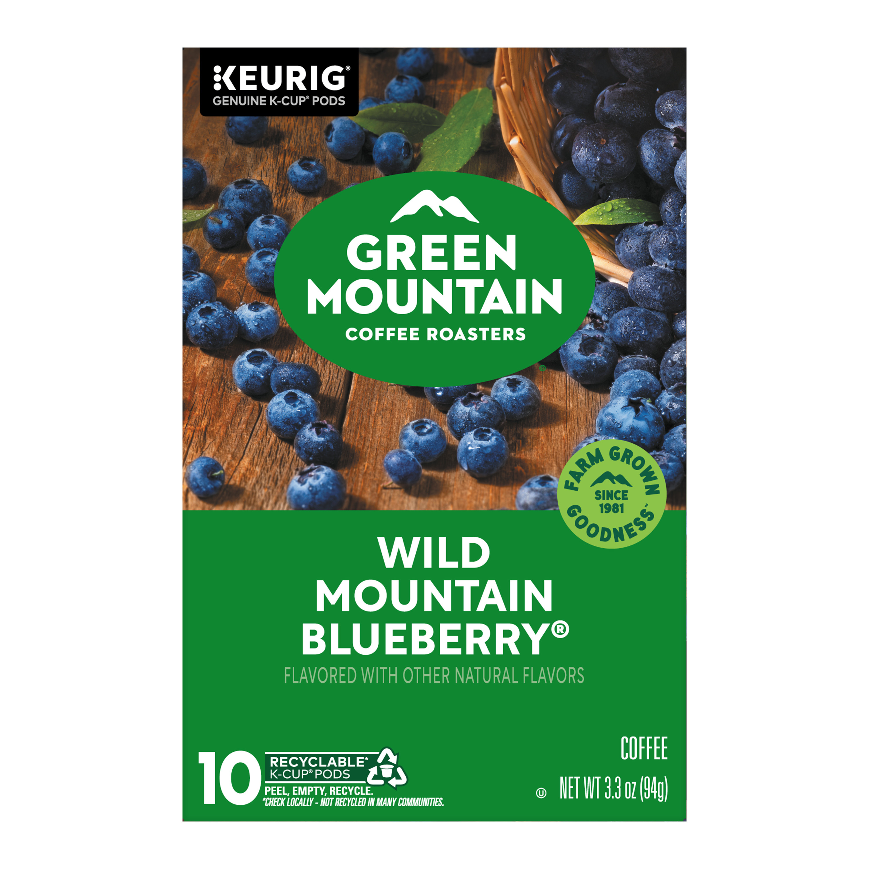 Green Mountain Coffee Roasters Wild Mountain Blueberry Keurig