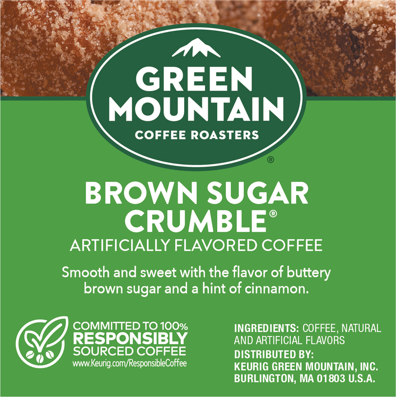 Green Mountain Coffee Roasters Brown Sugar Crumble Keurig Single