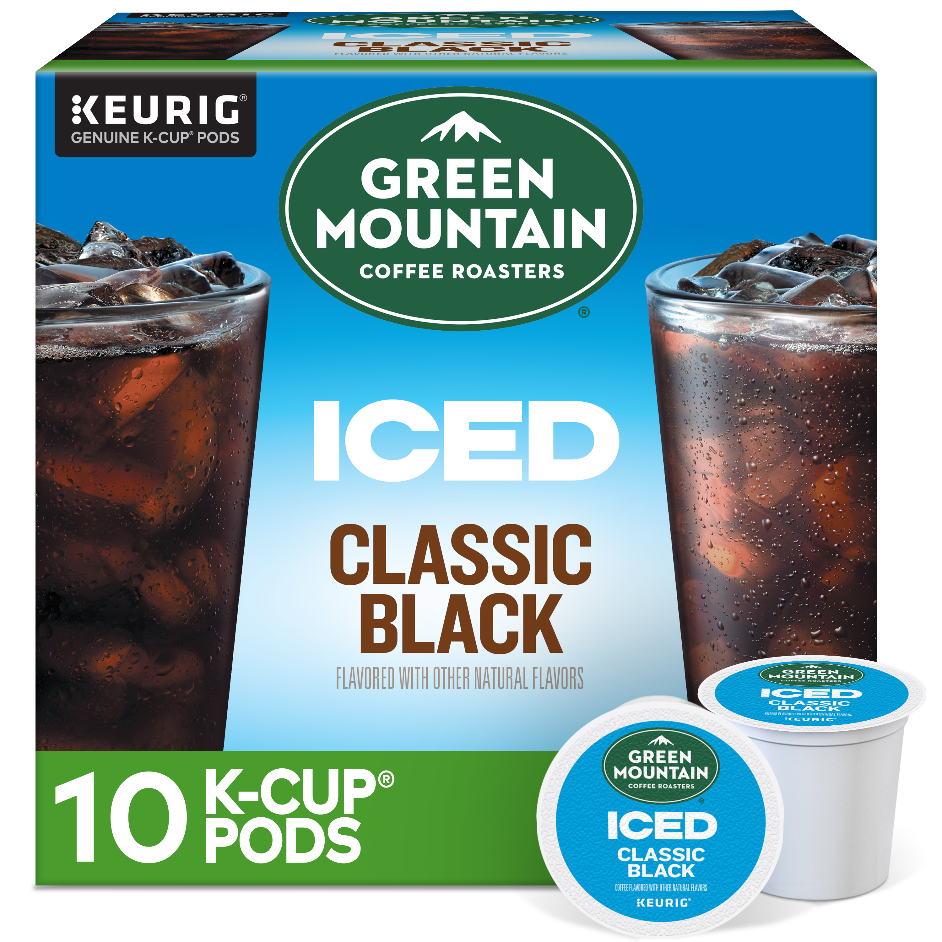 Green Mountain Coffee Roasters ICED Classic Black, Single Serve