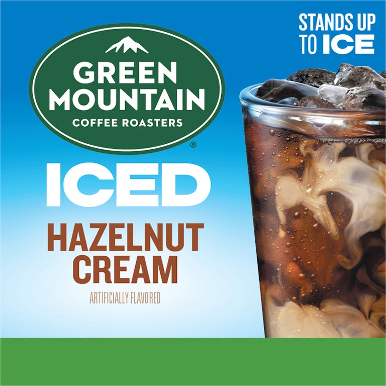 Green Mountain Coffee Roasters ICED Hazelnut Cream, Single Serve