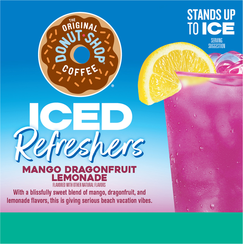 The Original Donut Shop Iced Refreshers Mango Dragonfruit Lemonade