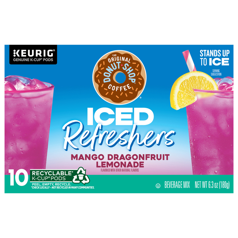 The Original Donut Shop Iced Refreshers Mango Dragonfruit Lemonade