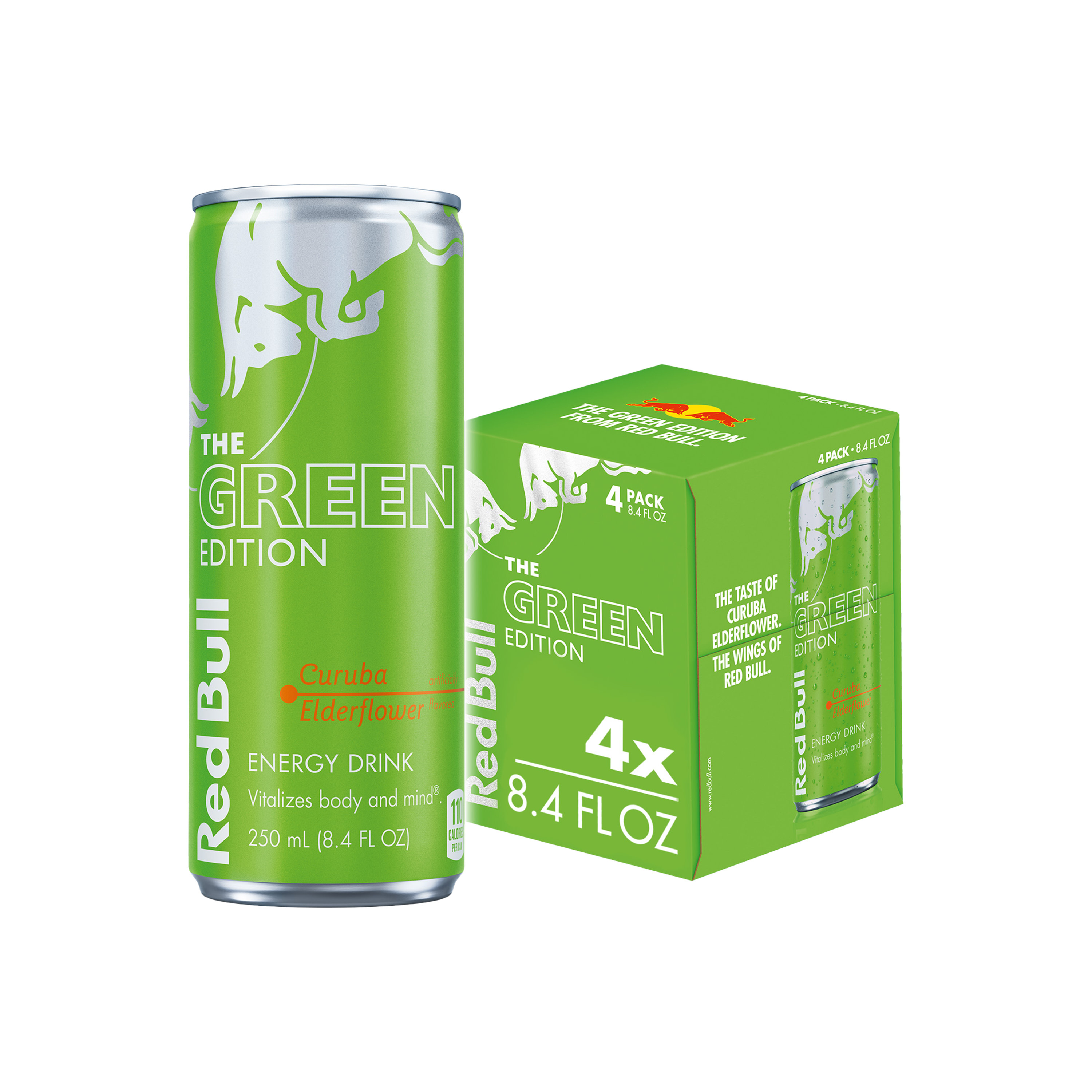 Red Bull Green Edition Energy Drink, Curuba Elderflower, 8.4 fl