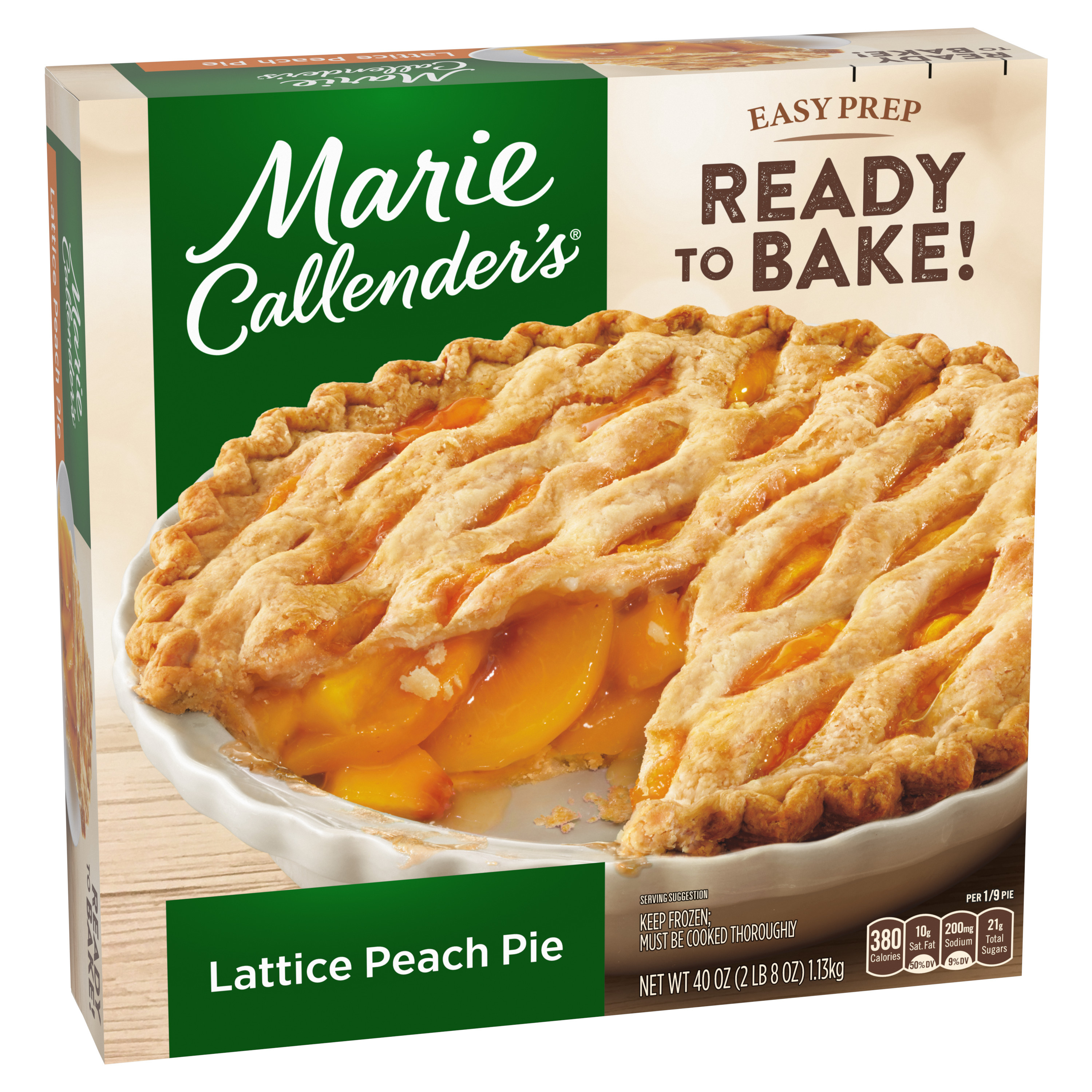 Marie Callender's Lattice Peach Pie, Frozen Dessert | Giant Eagle