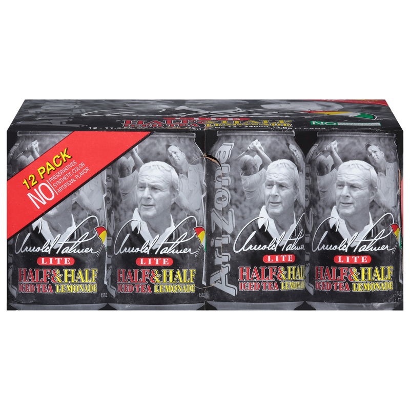 AriZona Half & Half, Iced Tea, Lemonade, Lite, 12 Pack | Giant