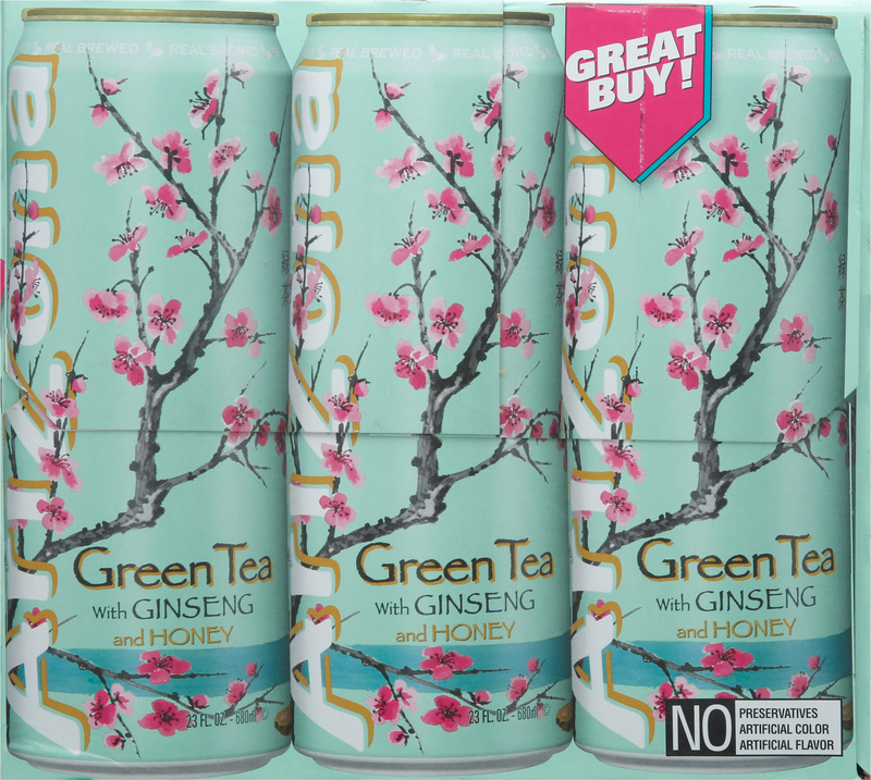 ARIZONA GREEN TEA アリゾナ グリーンティ 12本パック AriZona Green Tea with Ginseng and Honey 11.5 Fl Oz Cans 12