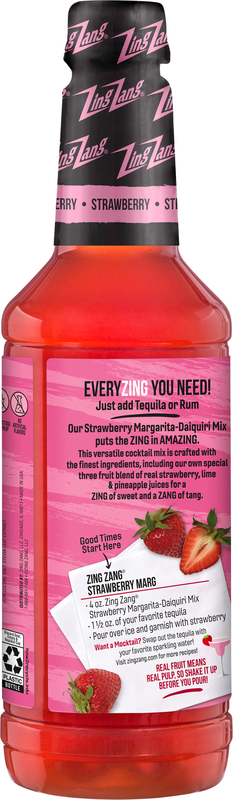 Zing Zang Margarita-Daiquiri Mix, Non-Alcoholic, Strawberry