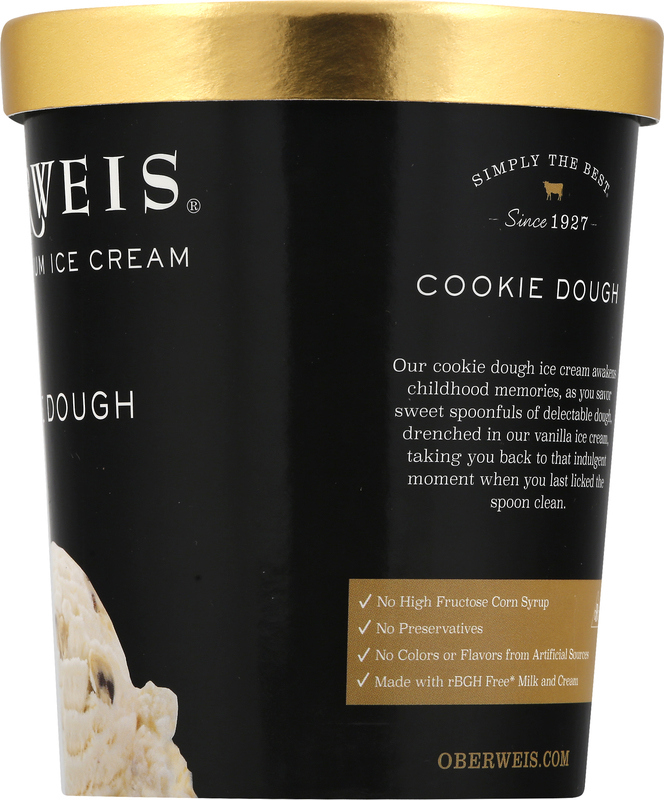 Oberweis Ice Cream, Super Premium, Cookie Dough | Giant Eagle