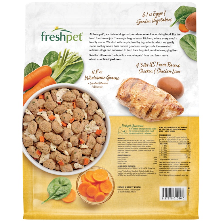 Freshpet Dog Food, Freshly Roasted Meals, Tender Chicken Recipe