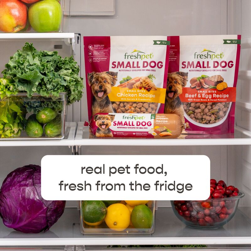Freshpet Dog Food, Chicken Recipe with Carrots & Cranberries, Bite