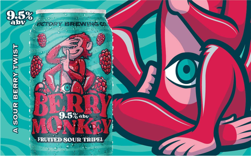 Victory Brewing Co Fruited Sour Tripel Berry Monkey Beer | Giant