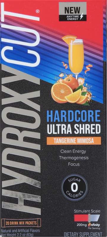 Hydroxycut Drink Mix, Hardcore, Ultra Shred, Tangerine Mimosa