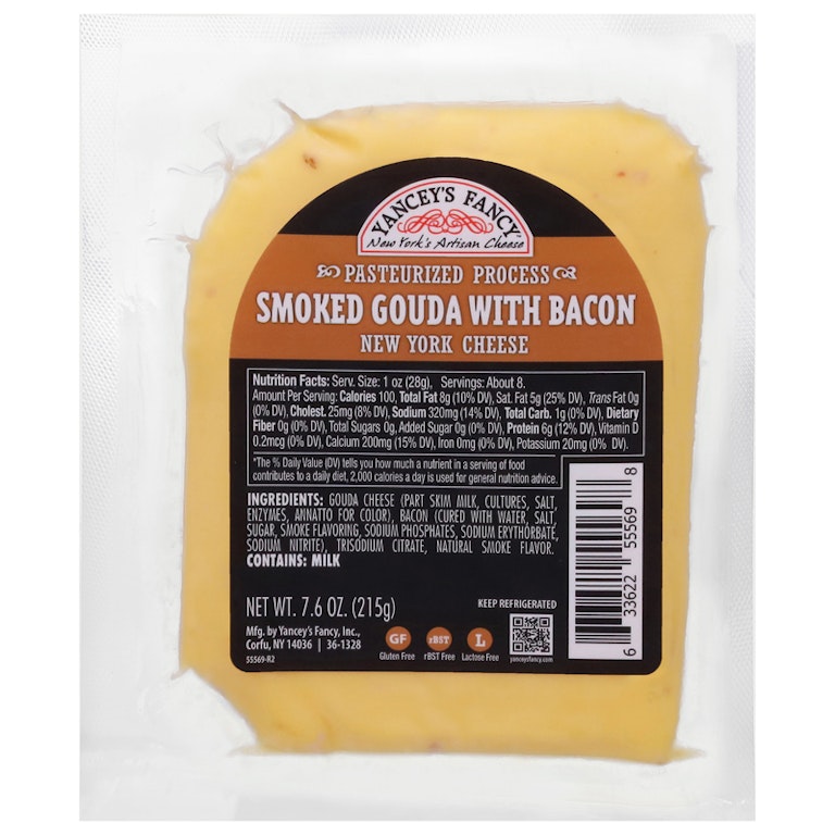 Grace Cheese Yancey's Fancy Cheese, Smoked Gouda with Bacon | Giant Eagle