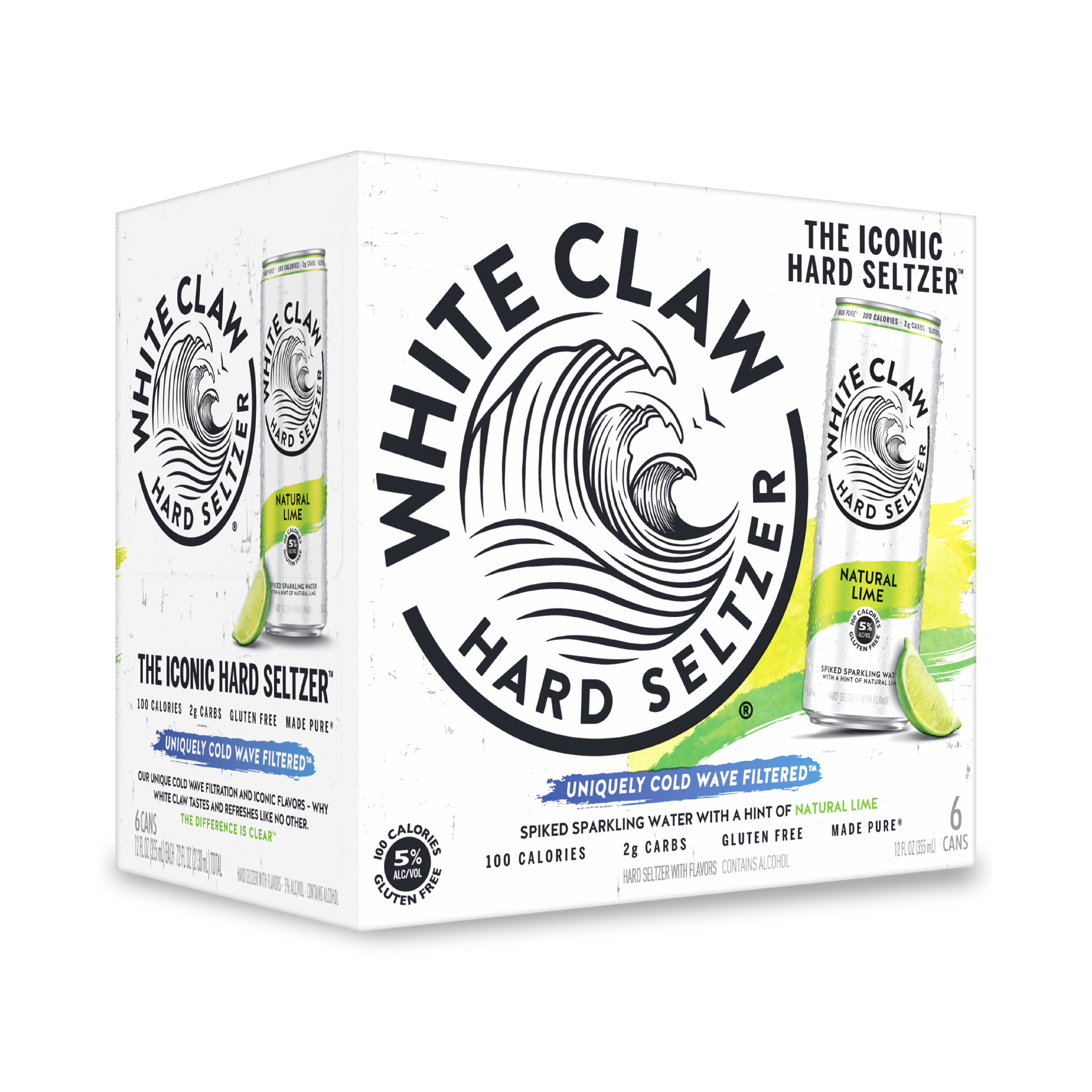 White Claw Hard Seltzer Ruby Grapefruit, 6 Pack, 12 fl oz Cans, 5