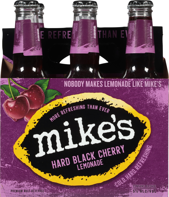 Mike's Hard Lemonade Black Cherry, 6 Pack, 11.2 fl oz Bottles, 5