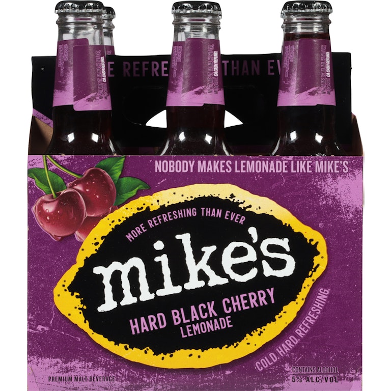 Mike's Hard Lemonade Black Cherry, 6 Pack, 11.2 fl oz Bottles, 5 Mike's Hard Lemonade Black Cherry, 6 Pack, 11.2 fl oz Bottles, 5