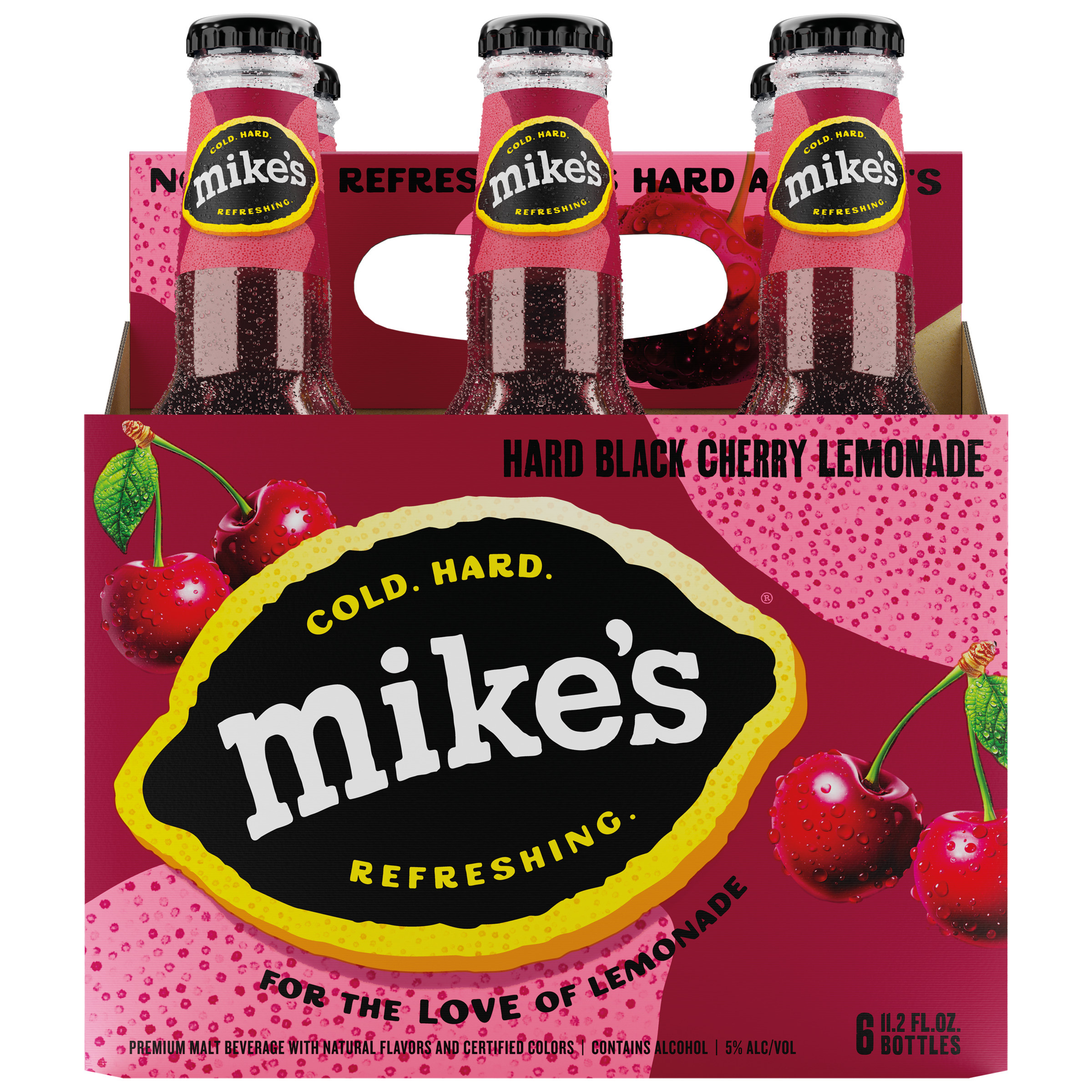 Mike's Hard Lemonade Black Cherry, 6 Pack, 11.2 fl oz Bottles, 5