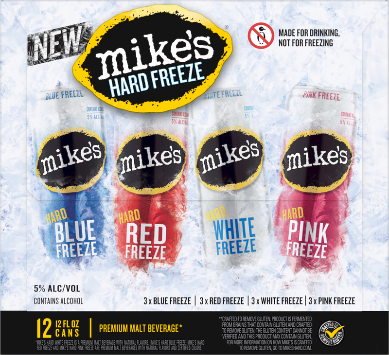 Mike's Hard Freeze Variety Pack, 12 Pack, 12 fl oz Cans, 5% ABV