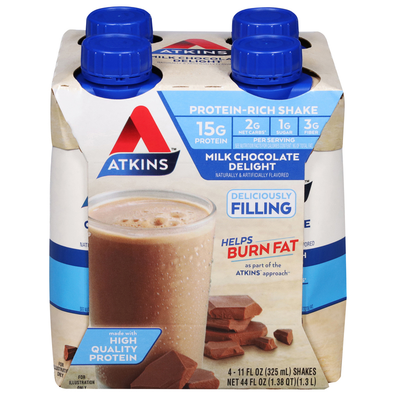 Atkins Protein-Rich Shake, Milk Chocolate Delight | Giant Eagle