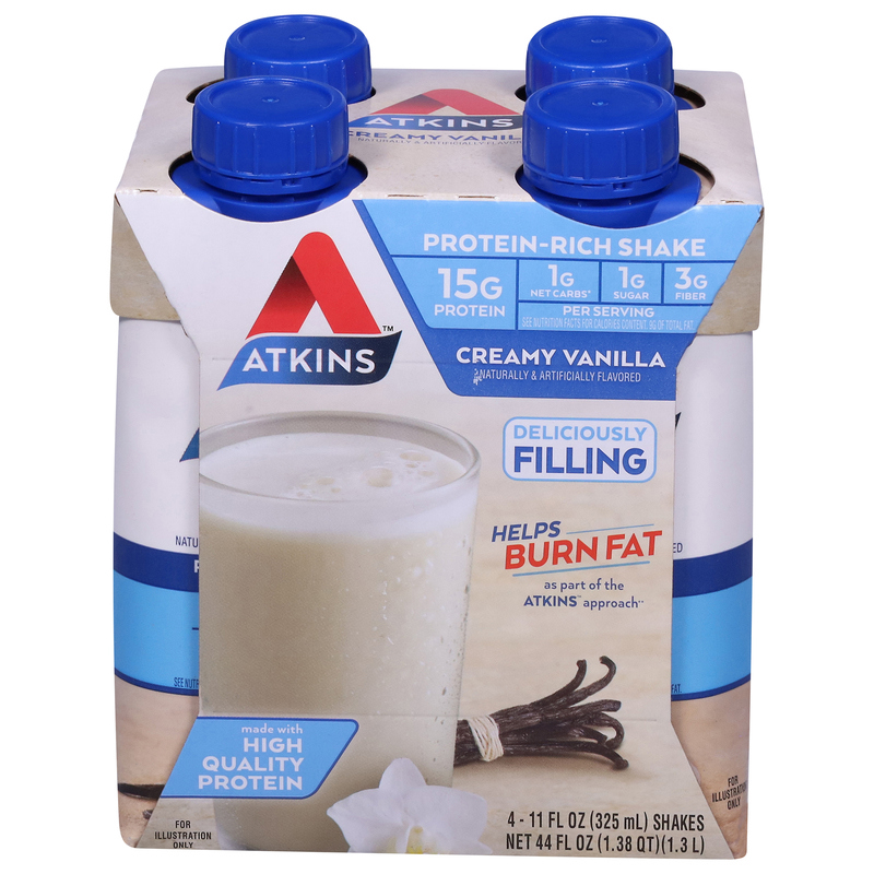 Atkins Protein-Rich Shake, Creamy Vanilla | Giant Eagle | Because