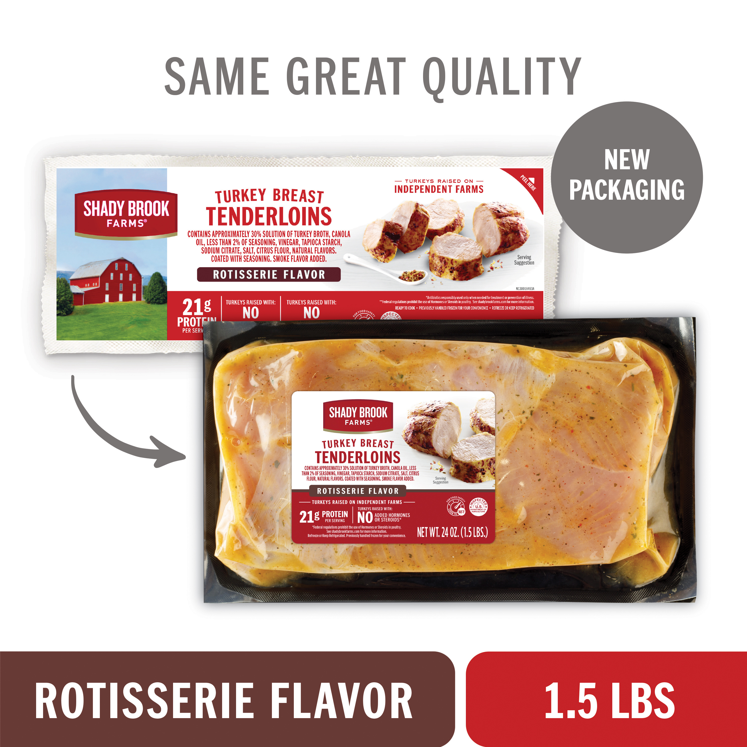 Shady Brook Farms® Rotisserie Flavor Turkey Breast Tenderloins
