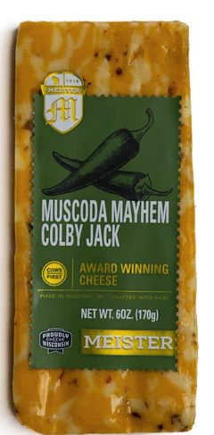 Meister Cheese, Muscoda Mayhem Colby Jack | Giant Eagle | Because