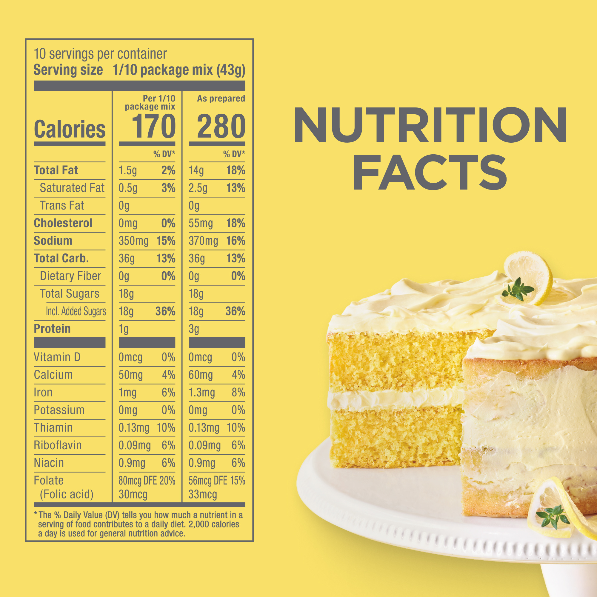 Duncan Hines Signature Perfectly Moist Lemon Supreme Cake Mix