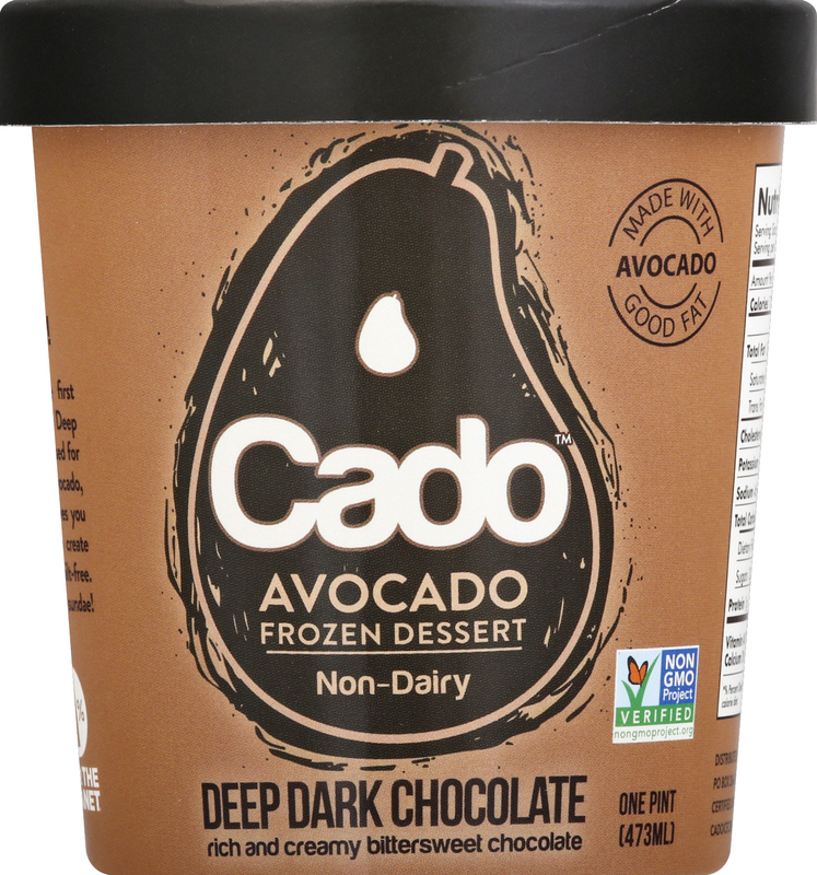 Cado Avocado Frozen Dessert, Non-Dairy, Deep Dark Chocolate