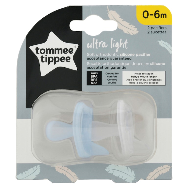 Tommee Tippee Pacifier, Silicone, Ultra Light, 0-6M Giant Eagle
